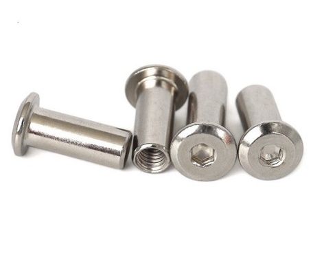 ANSI/ASME Standard M3 M4 M5 M6 M8 M10 M12 1/4 3/8 5/16 acier au carbone à tête plate ronde écrousse hexagonale pour écrous de fûts de meubles