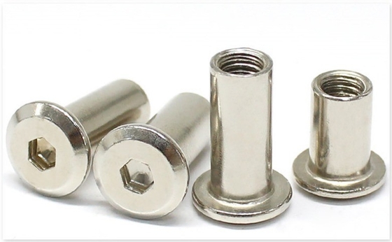 ANSI/ASME Standard M3 M4 M5 M6 M8 M10 M12 1/4 3/8 5/16 acier au carbone à tête plate ronde écrousse hexagonale pour écrous de fûts de meubles