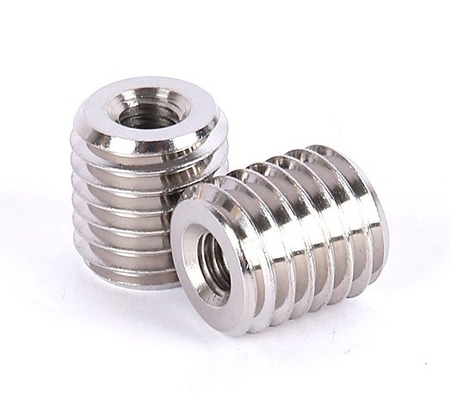 Noix de conversion métrique à filetage chromé 8 mm 10 mm 12 mm 14 mm 16 mm 20 mm 25 mm 30 mm 35 mm 40 mm 50 mm Longueur pour l'industrie