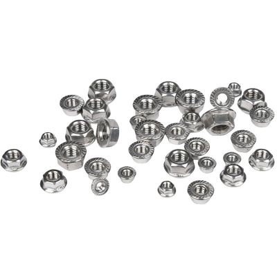 Finition en acier inoxydable standard JIS en acier inoxydable hexagonale, écrous de bride DIN6923 avec système de mesure impérial