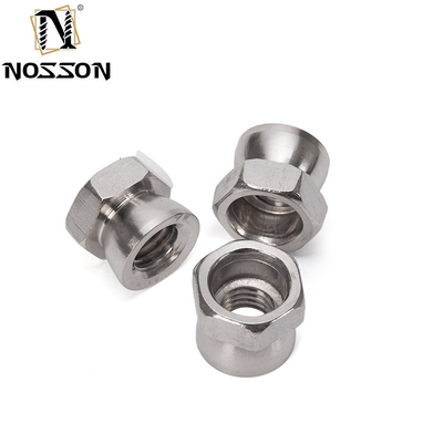 Noix de sécurité en acier inoxydable M6 M8 M10 chrome 8 mm-50 mm Longueur pour la protection contre les boulons et système de mesure métrique