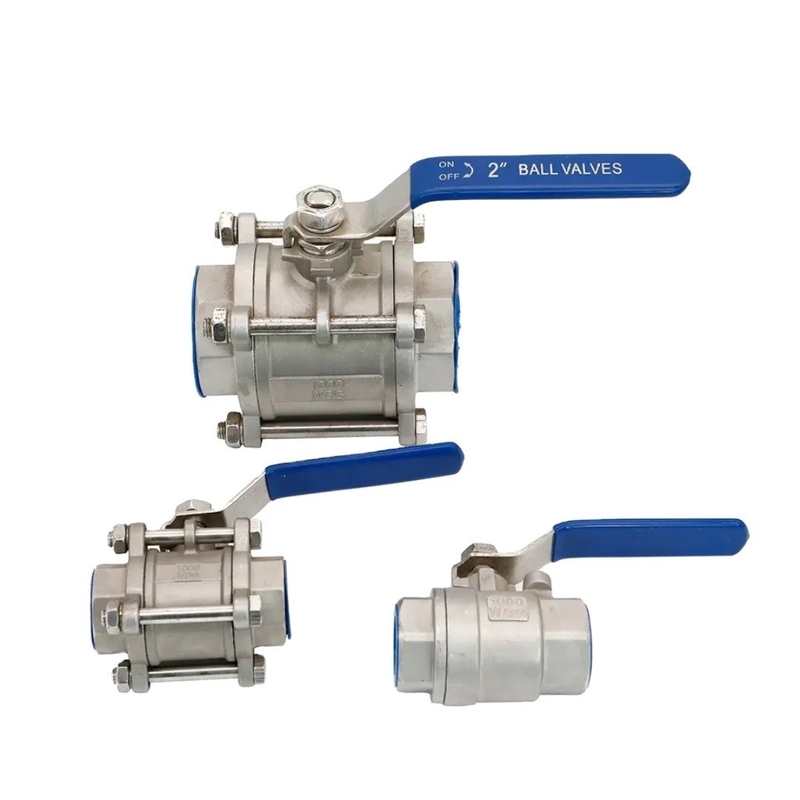 Soutien personnalisé ODM 1/2 &quot; 4 &quot; soupape à bille en acier inoxydable noir DN50 pour les applications industrielles