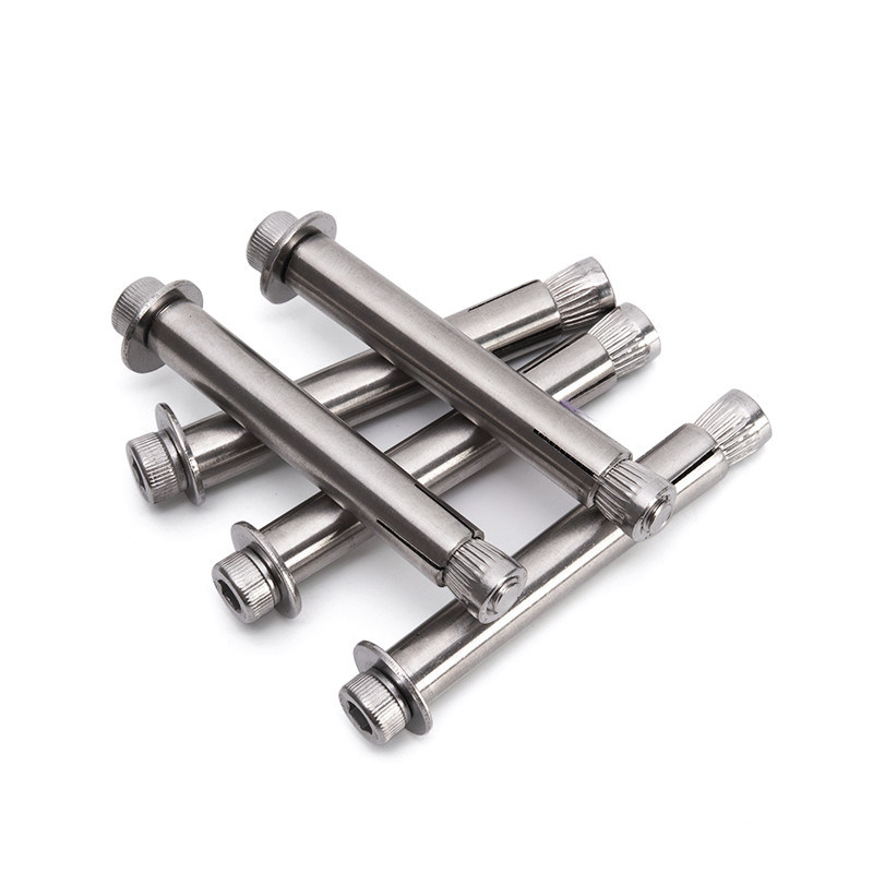1/2 diamètre en acier inoxydable plaqué Ancrage d'expansion Boulon vis Boulon tête hexagonale béton pour une longue durée dans le système métrique