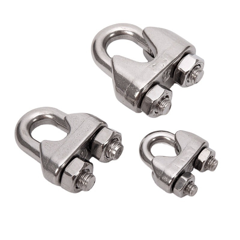 Métrique 304/316 Serre à câbles en acier inoxydable U Boult Serre à câbles pour serrures de tuyaux Type Serrures à double tuyau dans l'industrie générale Finition en zinc