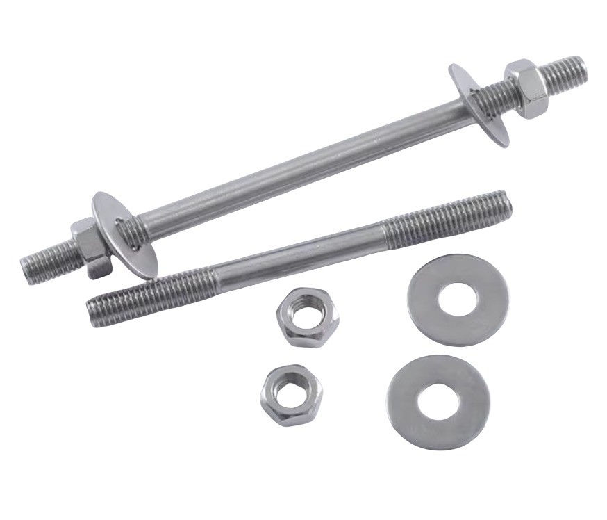 Zinc finition argenté acier inoxydable en filetage de la tige de noix lourdes à filetage complet bar de fil de fil de boulons pour les applications lourdes