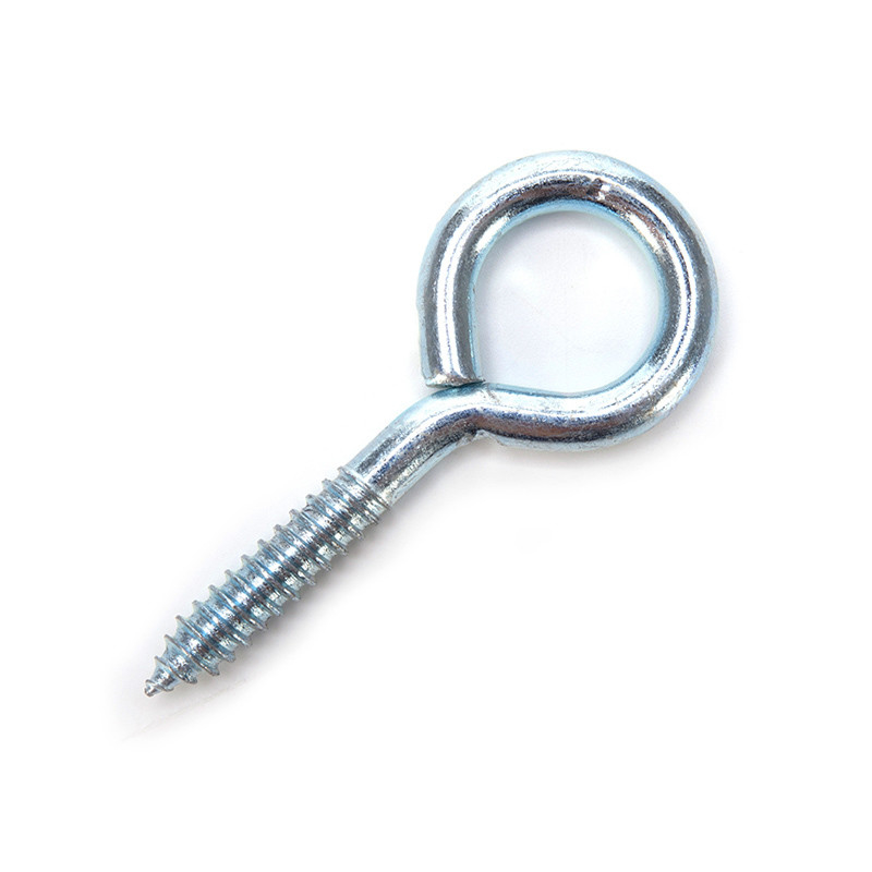 DIN Standard vis ouvertes en acier au carbone zinc galvanisé vis à œil de poisson crochet avec système de mesure métrique