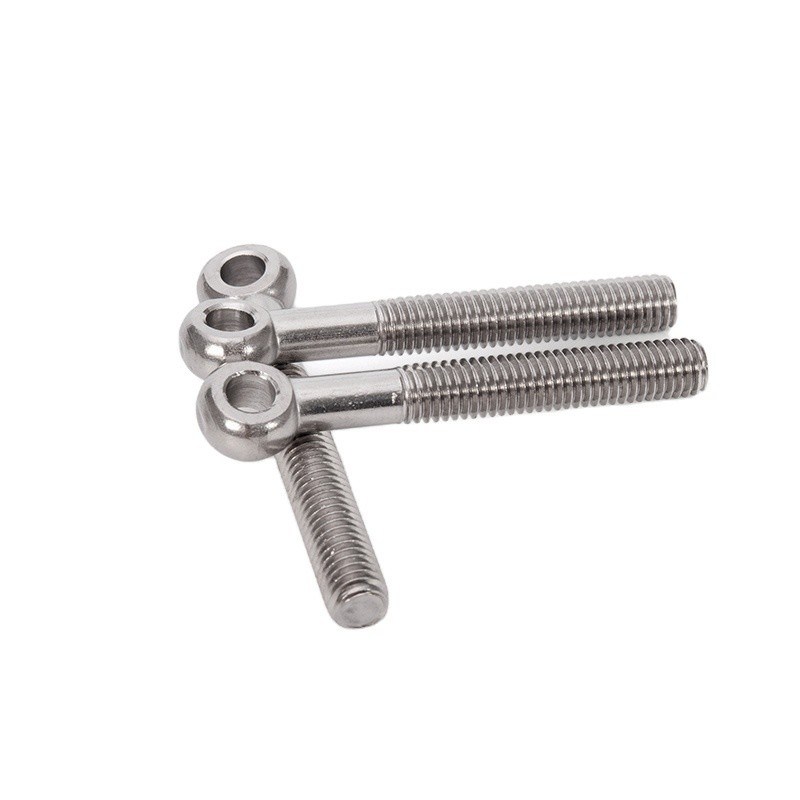 Finition galvanisée personnalisée M5M6M8M10 Boucle oculaire en acier inoxydable Noeud coulissante vis O-anneau trou Boucle à tête ronde