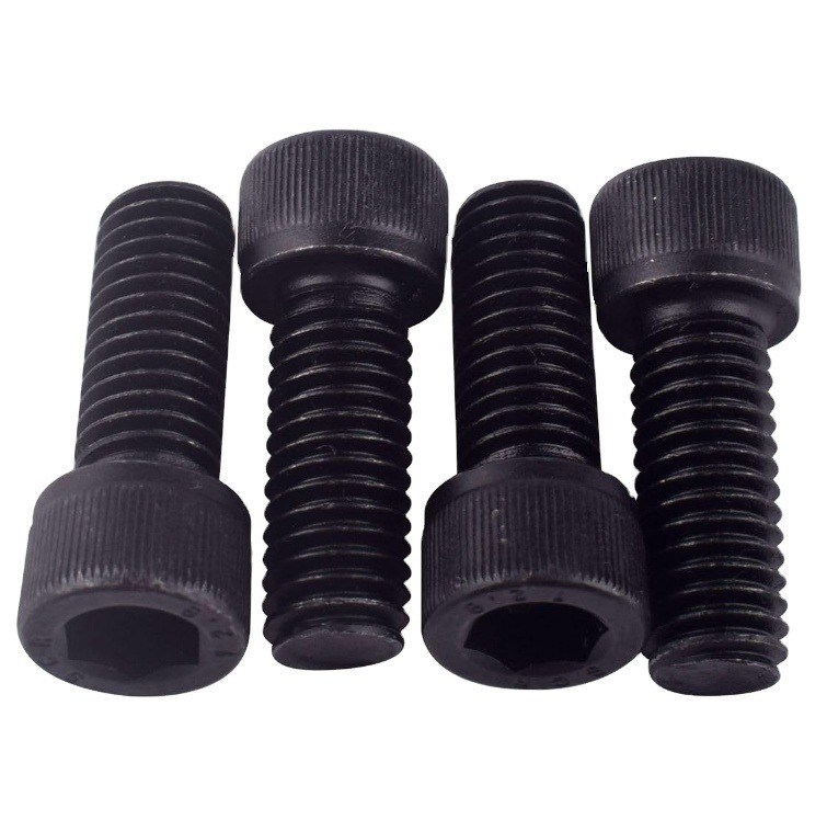 DIN Standard Black Oxide Hexagon Socket Screw M10 M12 100 mm Hex Socket Head Cap Screws Allen Head Screw pour le secteur industriel