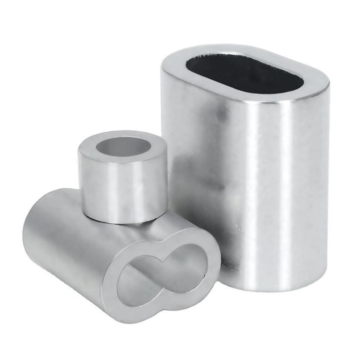 DIN Standard métrique Accessoires de câbles en acier inoxydable Ferrules en forme de sablier à double trou pour une efficacité excellente