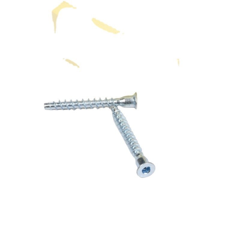 Système de mesure métrique de finition galvanisée Socket Hexagon Confirmat Screw pour meubles pour la maison et projets de bricolage