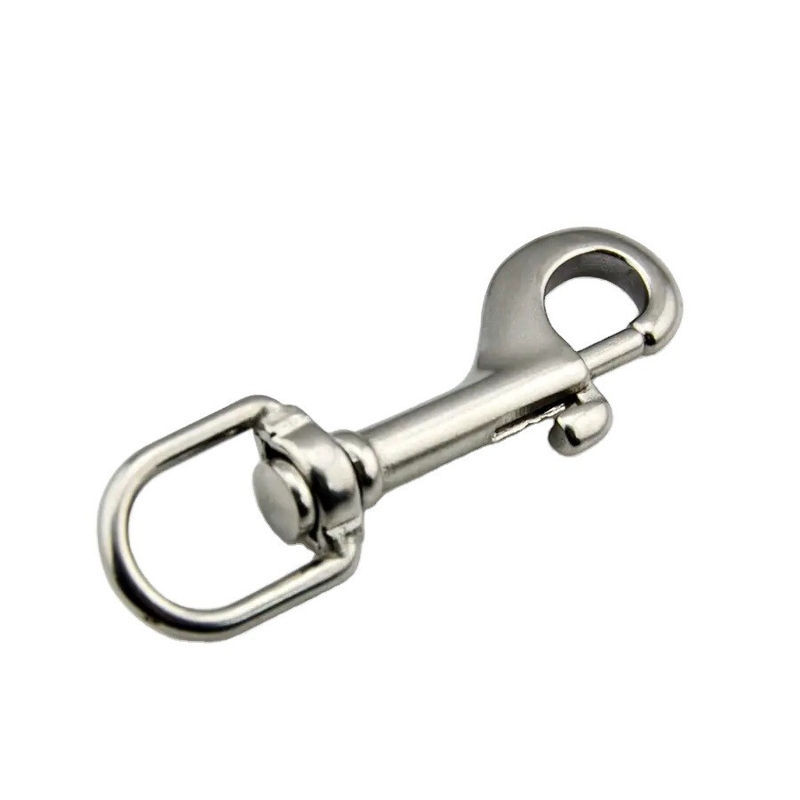 Traitement électrolytique Finition AISI 304 AISI 316 SS304 SS316 Double œil double extrémité crochet pivotant pour l'industrie automobile