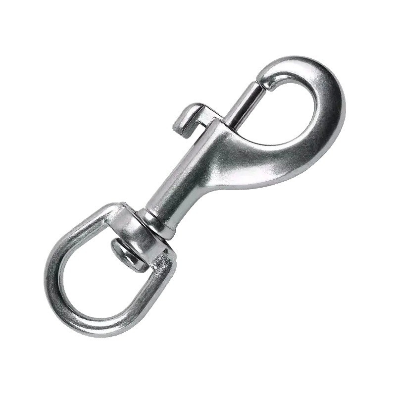 L'acier inoxydable SS304 SS316 A2 A4 Ovale Ring Dog Leash Rope Round Eye Swivel Snap Hook Accessoire essentiel pour l'industrie lourde