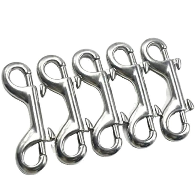 Finition en zinc en acier inoxydable usiné avec déclencheur à œil pivotant pivotant Snap Hook pour boulons de 14 mm et engrenages lourds Lourds