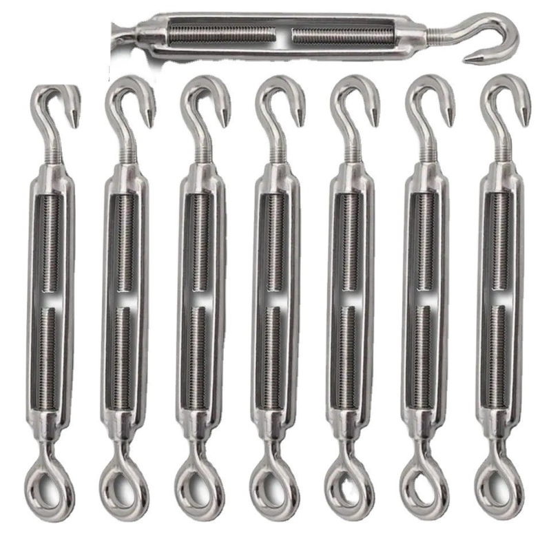 316 Armature en acier inoxydable type crochet d'oeil boucle tournante pour la tension et la durabilité des câbles de fil de fer lourds dans l'industrie minière