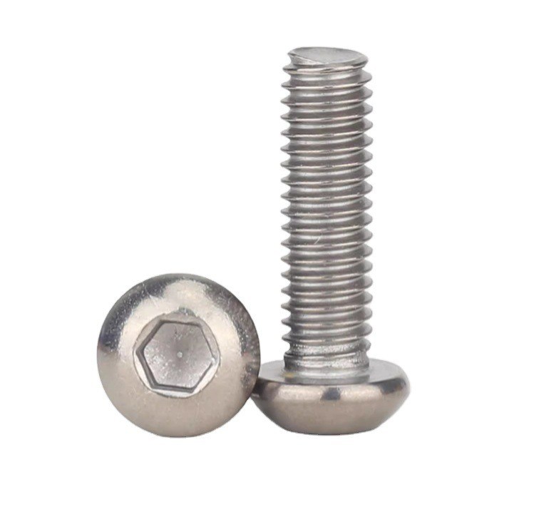 Finition à l'oxyde noir M2 M2.5 M3 M4 M5 M6 Titane Tête de bouton Hex Socket Screw INCH Système de mesure pour environnements difficiles