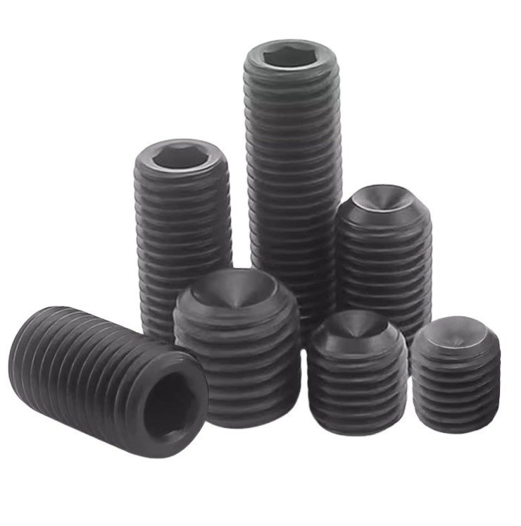 Tête de cuve métrique DIN916K 304 316 en acier inoxydable broyé Hexagone Coupe Point Grub vis Serrée Hex Socket Coupe Point Set vis