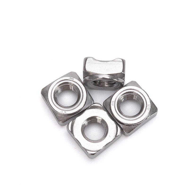 Noix de soudure carrées en acier inoxydable 304 pour fils M3-M12 dans les applications de l'industrie du détail