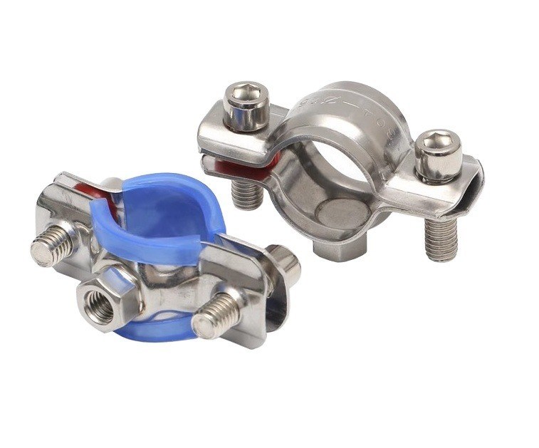 Soutien personnalisé ANSI/ASME Étiquette EPDM à charge lourde de caoutchouc joints d'acier des pinces de tuyaux pour les applications de soins de santé 16-300mm