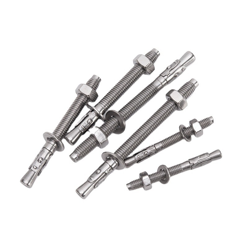 Boulons d'ancrage de coin M8 M10 M12 M36 Standard DIN 529 en acier inoxydable Boulon Boulons d'ancrage de béton