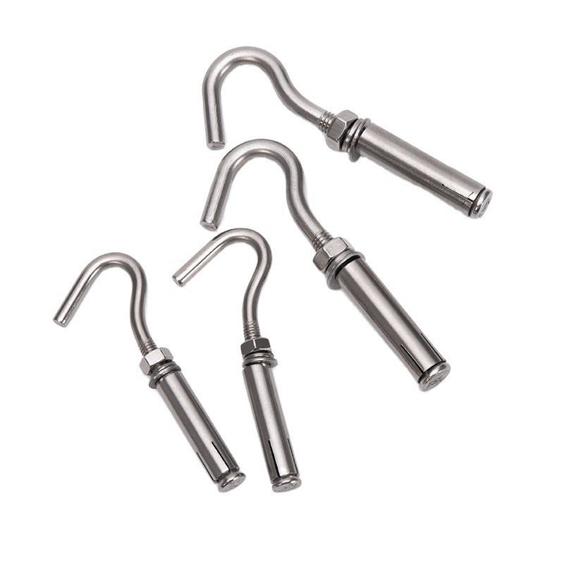 Finition noire M8 M18 en acier inoxydable SS304 SS316 A2 A4 J type boulon d'ancrage pour les applications industrielles et de construction