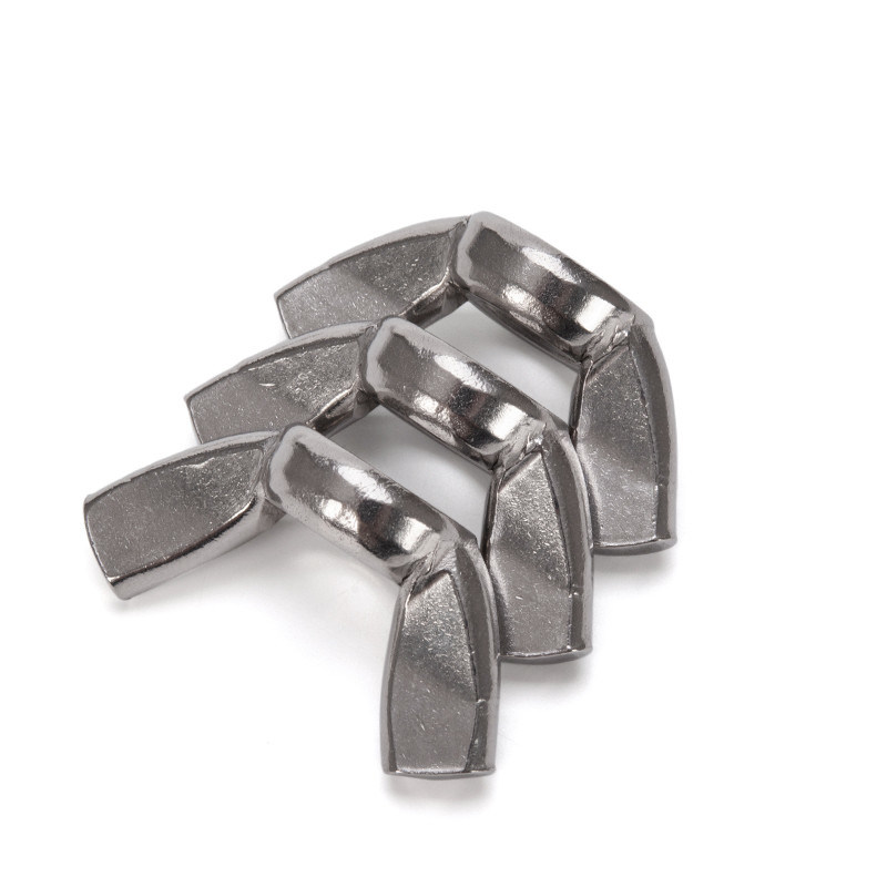 Traitement de l'eau métrique en acier inoxydable 304 M3 M4 M5 M6 M8 M10 M12 M16 Noix d'aile de papillon Boulon et Noix Din Zinc Noix d'aile blanche