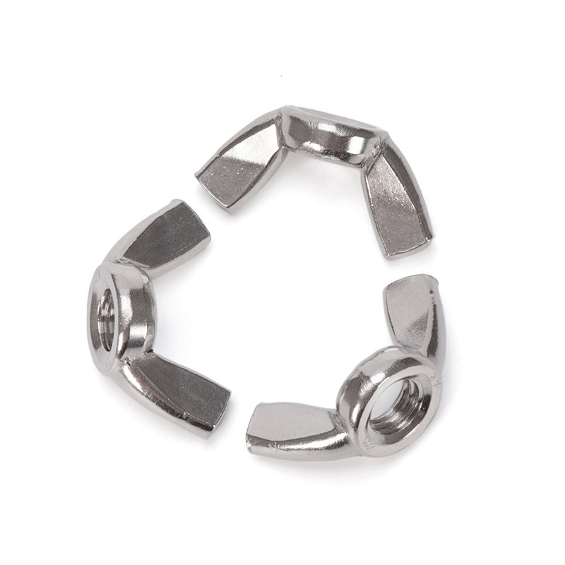 Fermeture de haute qualité pour matériel M4 M6 M8 Noix de papillon Noix d'aile JIS Standard Finition à l'oxyde noir DIN315