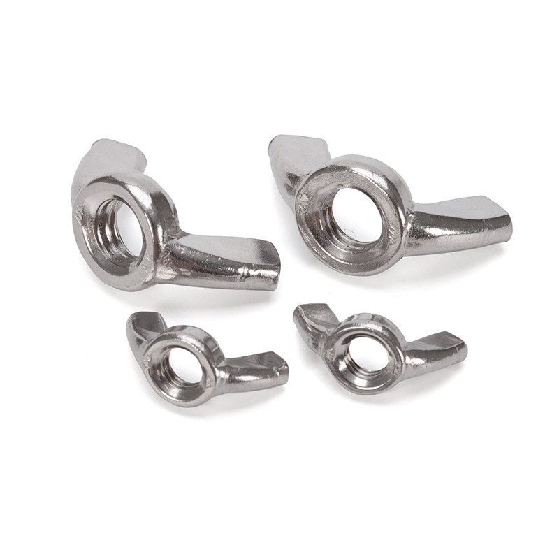 Acier inoxydable 304/316 Noix de papillon à ailes avec finition galvanisée Système de mesure métrique standard JIS Durable