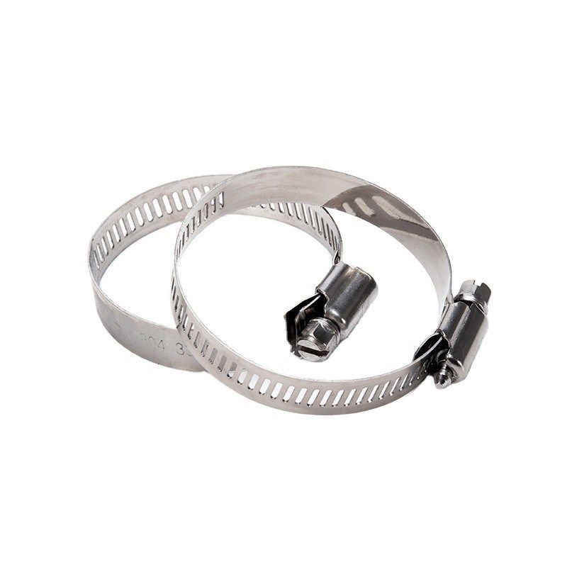 Surface Plain Clamps de tuyau réglable américain Worm Gear 201 304 en acier inoxydable Clamps de tuyau 10-16 avec Zinc Finition de l'échantillon