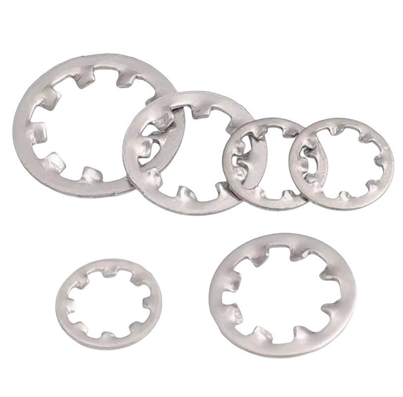 GB Standard d'acier inoxydable automobile DIN6797 verrouillage des dents extérieures à ressort laveuse dentelée à style fractionné et DIN6797