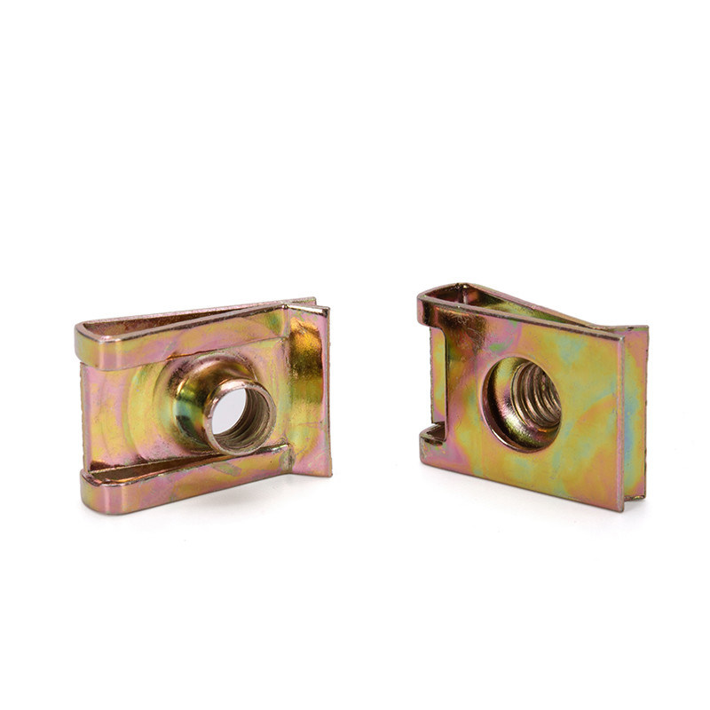 Système de mesure métrique des aliments et des boissons jaune zinc plaqué acier au carbone auto à ressort de presseur vitesse J M4 Noix de cage pour meubles industrie générale