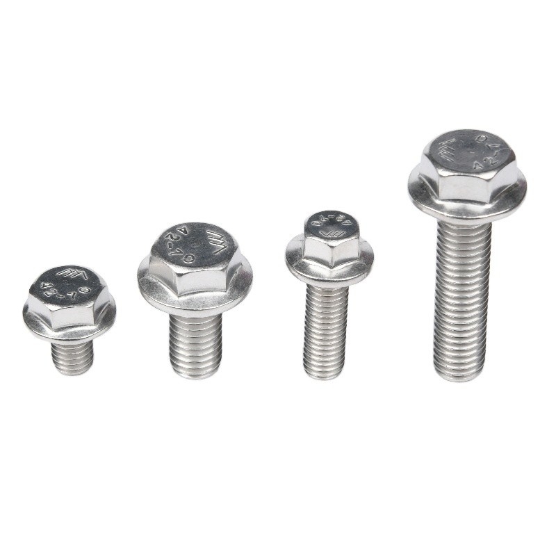 Boulons de chariot en acier inoxydable ZINC Finition Super Duplex SAF2205 2507 A286 Phillips Drive Hex Head Flange Boulonnage DIN6921