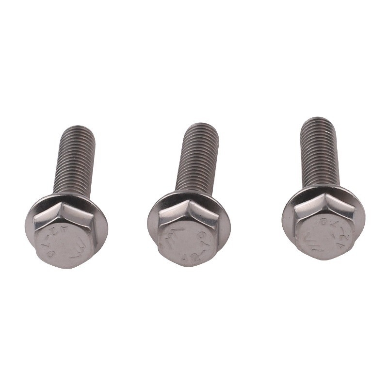 Étails en acier au carbone noir à oxyde hexaflange boulon à demi-fil DIN6921 acier inoxydable standard 4.8 8.8 10.9 12.9 avec finition en zinc