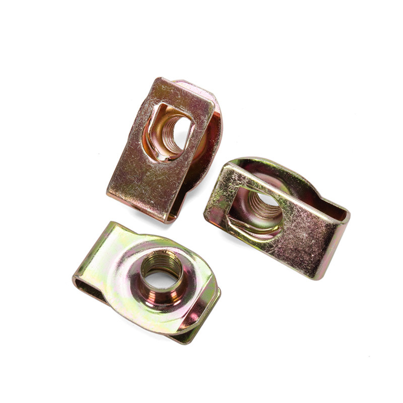 Système de mesure métrique de noix de précision OEM M4 M6 M8 M10 Noix de ressort en forme de U pour automobile