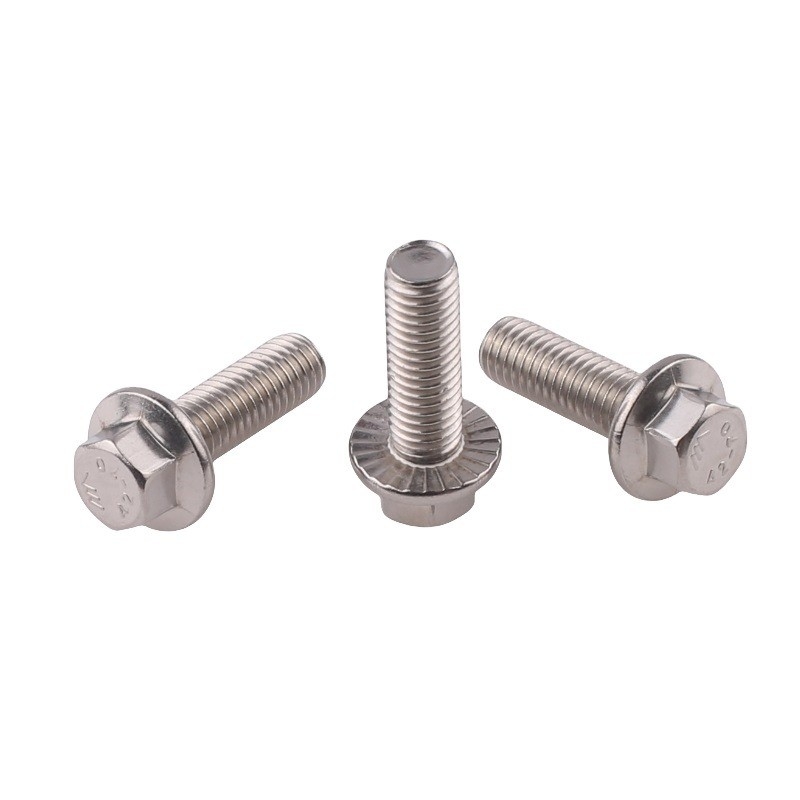 Acier revêtu en zinc de premier ordre DIN6921 boulon à tête hexagonale à bride M10 M12 M6 pour applications lourdes