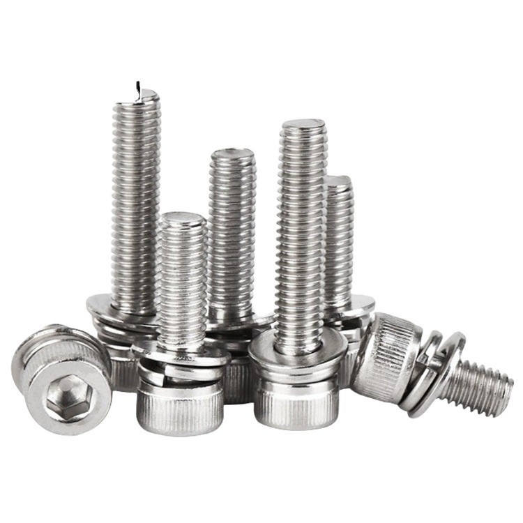 Finition teinte bleue standard GB M5 M6 M8 en acier inoxydable SS 304 316 316L Hex Socket Head Cap Sems vis DIN912 Système de mesure INCH