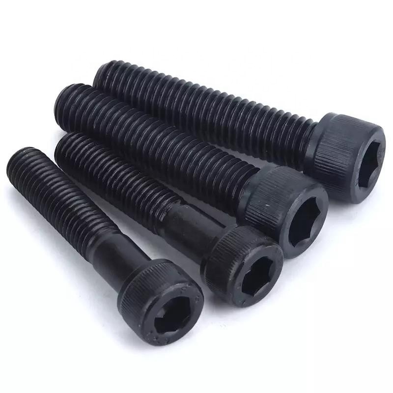 GB Tête ronde métrique Noir Hex Allen boulons à clef DIN 912 vis à fil complet prise de boulons vis en acier au carbone 8.8/ 10.9/ 12.9