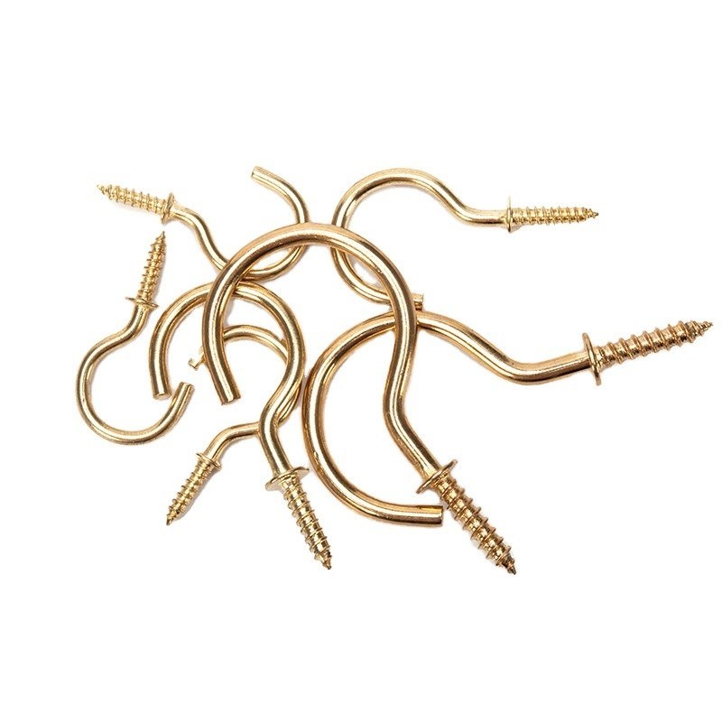 Tailles personnalisées M8 vis à œil Finition noire SS316 Lag Serpent Open Eyes Crochet épingles vis Long métal en acier inoxydable moutons soudés 45 mm