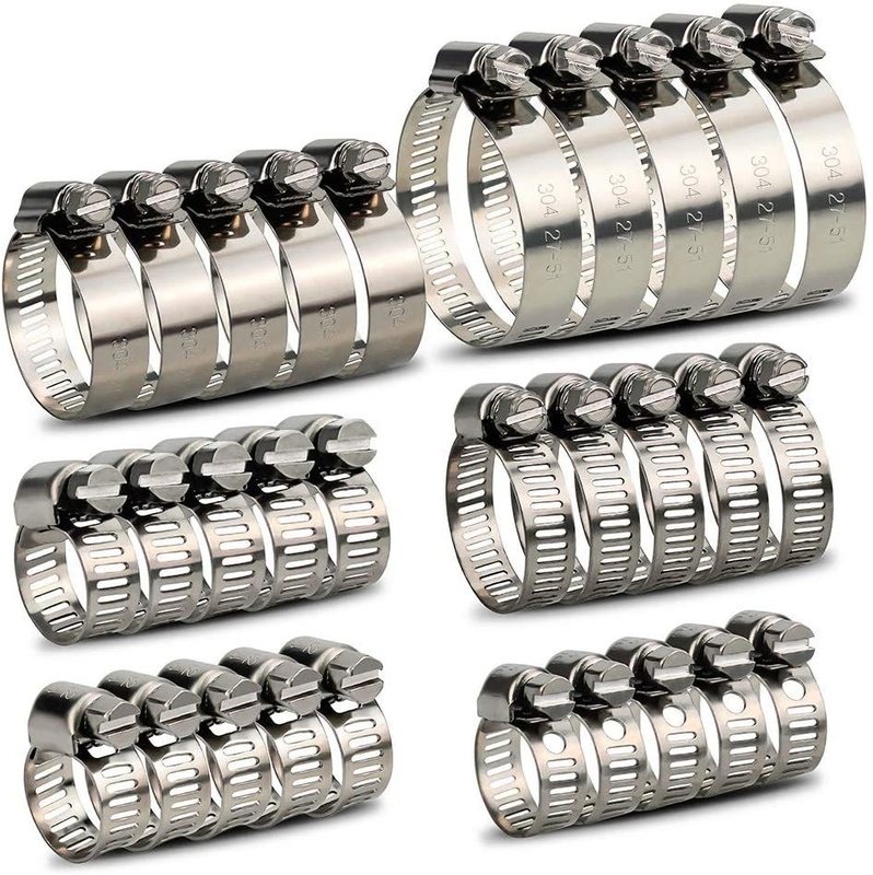 Maillons de tuyauterie en acier inoxydable pour tuyauterie de conduite de carburant portée réglable 1/4-2 en 6-51 mm ZINC finition de l'échantillon en stock