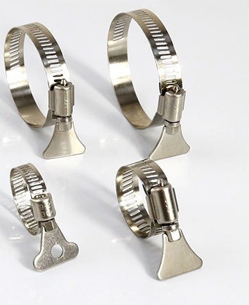 Clampes pour tuyaux en acier inoxydable à collier de qualité industrielle pour tuyaux d'eau et de gaz Système de mesure métrique