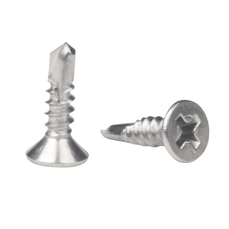 ST4.2 Système de mesure métrique en acier au carbone Dacromet Hex Head Self Drilling Screw avec bride pour une résistance industrielle
