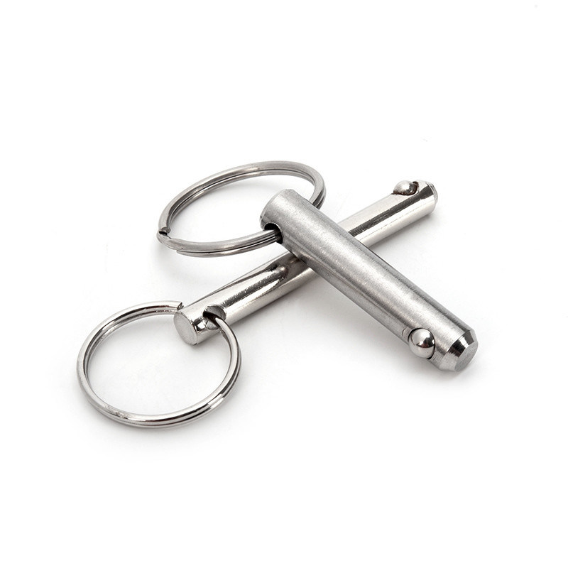 Plongeur chargé à l'arbre à broches avec une finition brillante en acier inoxydable à libération rapide à bille, broche de verrouillage et poignée de bouton d'appuis ergonomie