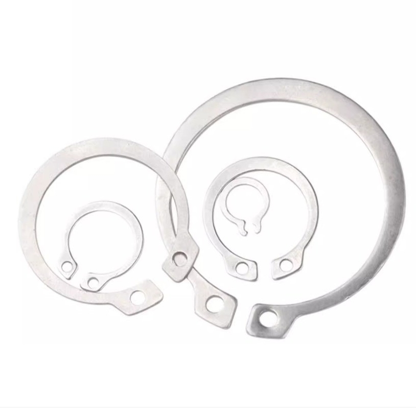 Taille M3-M27 Application minière en acier inoxydable 304 DIN 471 Ringe de retenue pour l'arbre du lave-linge en aluminium
