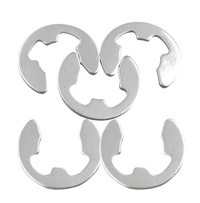 Traitement de l'eau Taille personnalisée DIN6799 Ringe circulaire de type E en acier inoxydable pour l'industrie lourde M3M4M5M6M8M10M12M14M16M240M18M20M22M24M27