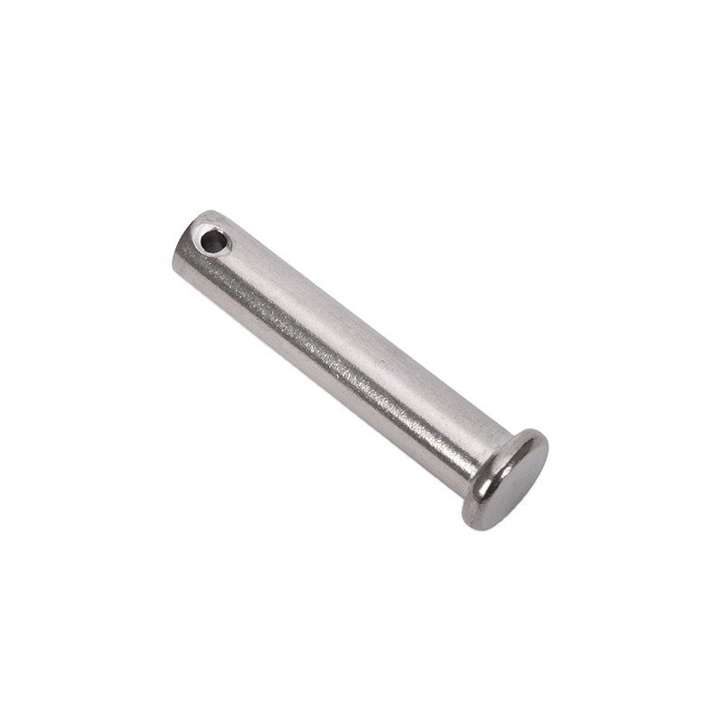 Finition d'oxyde de vapeur nitrure Tête plate ressort cylindrique localisant clevis pin avec trou Din1444 304 316 A2 A4 acier inoxydable