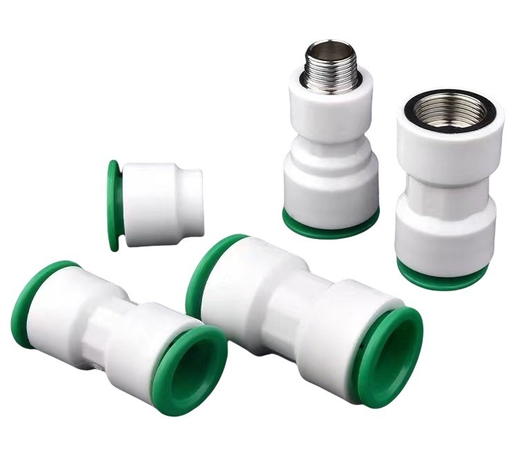 Excellente performance tête ronde PPR Pipe rapide Adaptateur de réduction d'eau Union plastique pour le support personnalisé ODM