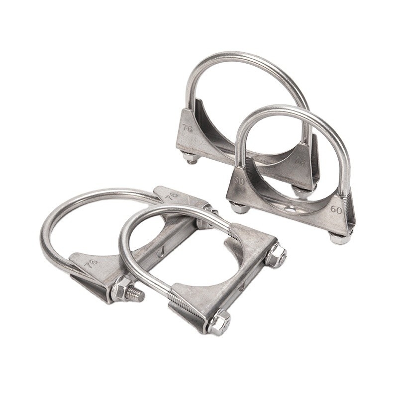 M5 M6 M8 M10 Serre-pipe métrique à boulons en U standard pour les silencieux en fer galvanisé/acier inoxydable dans l'industrie automobile