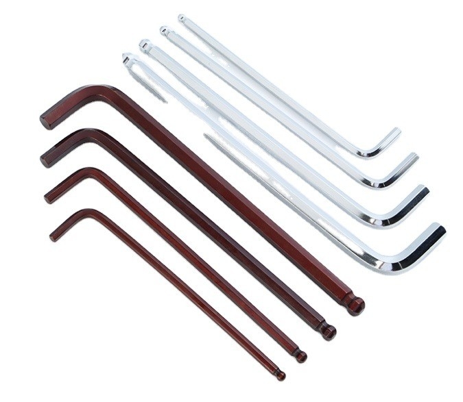 Clés hexagénaires Z et L à chrome 1.5mm 2mm 2.5mm 3mm 4mm 5mm 6mm 8mm 10mm pour le support OBM Taily OEM Argent
