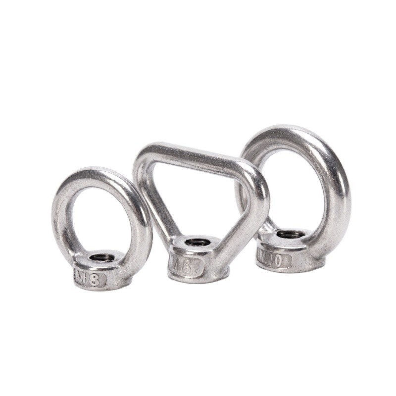 Fil grossier M10 M12 SS316 304 Noix triangulaire à arc rond Ring Lifting Eye Nut Pour l'installation de cordes en acier au carbone professionnel
