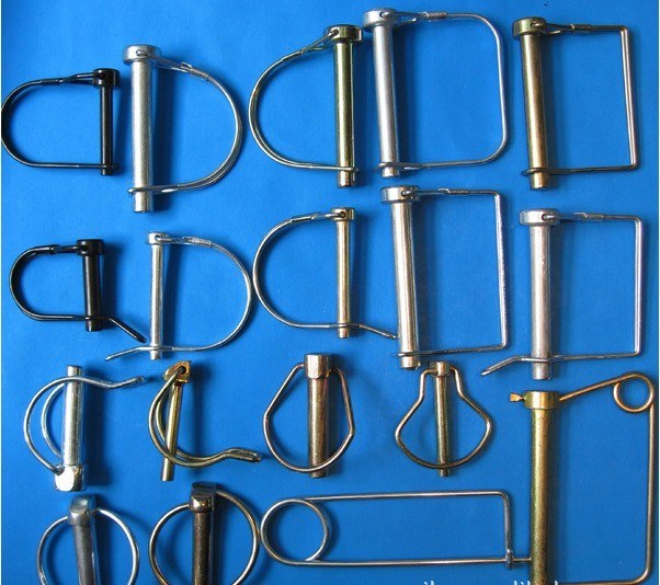 Épingle à ressort pour la libération et le verrouillage rapides des pièces de machines de construction en acier au carbone