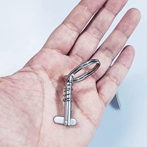 Pin de libération rapide pour bateaux de marine avec ressort en acier inoxydable diamètre x longueur utilisable Pack 2 316 acier allié